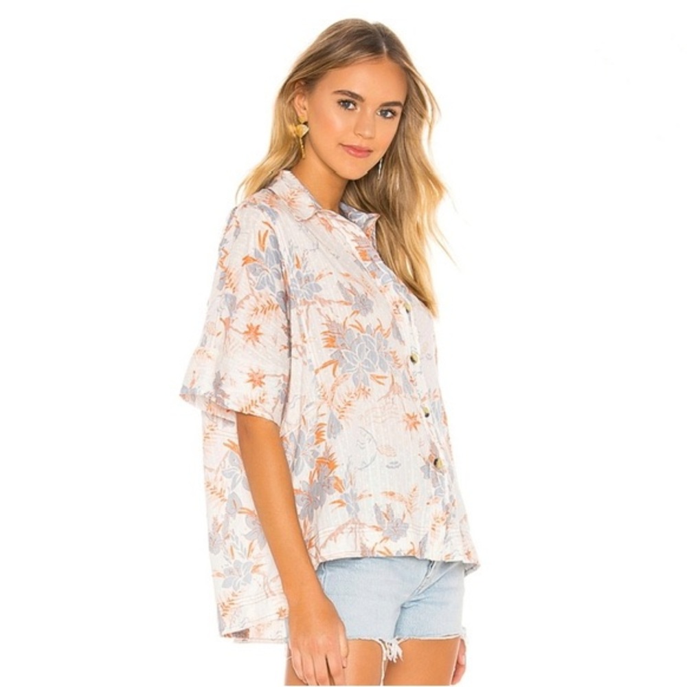 NWT FP ‘Love Letters’ Button Down Shirt, M - Picture 2 of 8